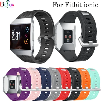 Watch band For Fitbit ionic silicone sport watch bands wristband Replacement high quality smart watch strap For Fitbit ionic L/S band for fitbit ionic soft silicone replacement sport band strap for fitbit ionic smart fitness watch band sport high quality