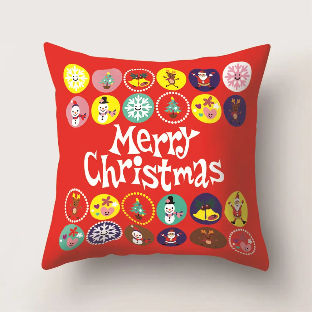 RIANCY Christmas is Coming Home Decoration Gift Cushion Cover Decorative Pillows for Sofa Living Room Cushion Pillowcase 40511-2 - Цвет: BZ14