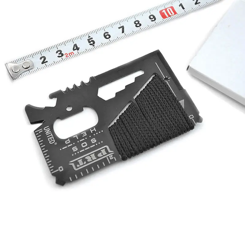 16 в 1 Multi карман для бумажника Ножи Отдых Открытый выживания EDC инструменты