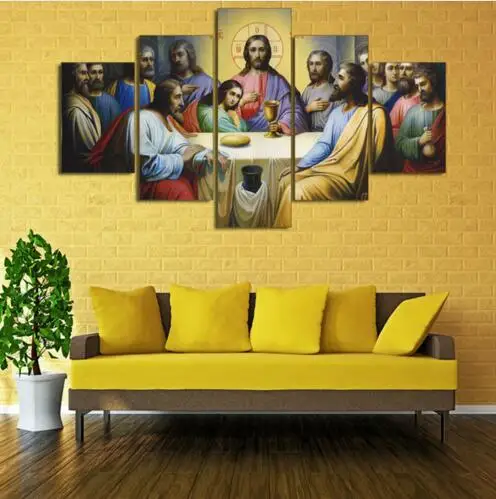 

5D Diy Diamond Painting Jesus Last Supper Diamond Mosaic Round Diamond Cross Stitch Home Decor