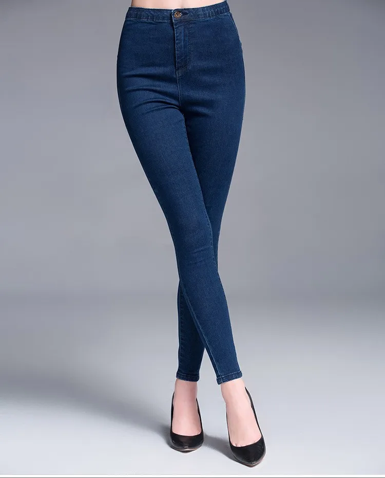 M, L, XL, XXL, XXXL 4XL 5XL плюс Размеры Для женщин Брюки для девочек Весна эластичные джинсовые Мотобрюки для Для женщин женские повседневные джинсы карандаш Брюки для девочек