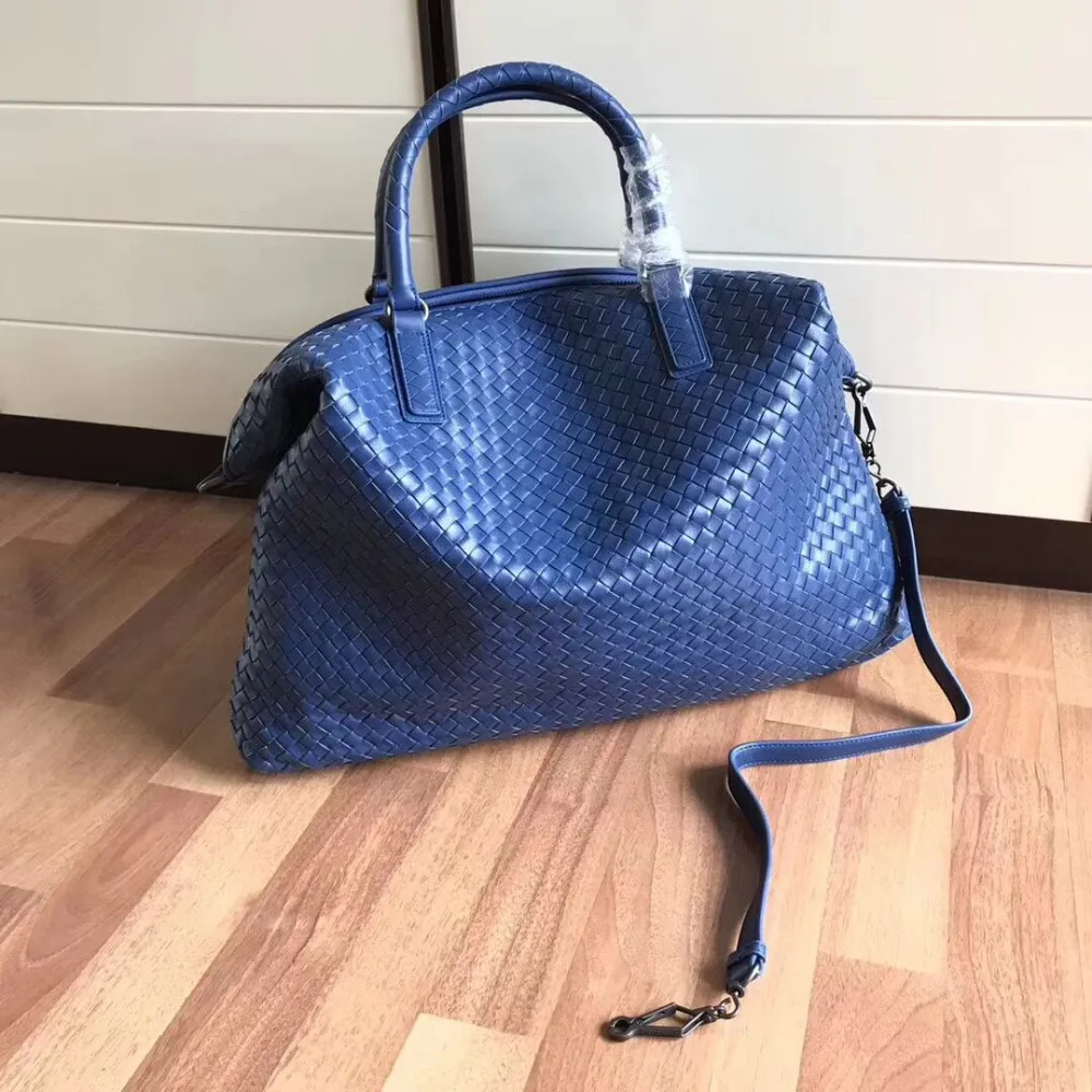 

2018 Newest Style Big-capacity Manual Woven bag Sheepskin Totes Top-quality Women weave Shoulder Bags Casual Totes handbags