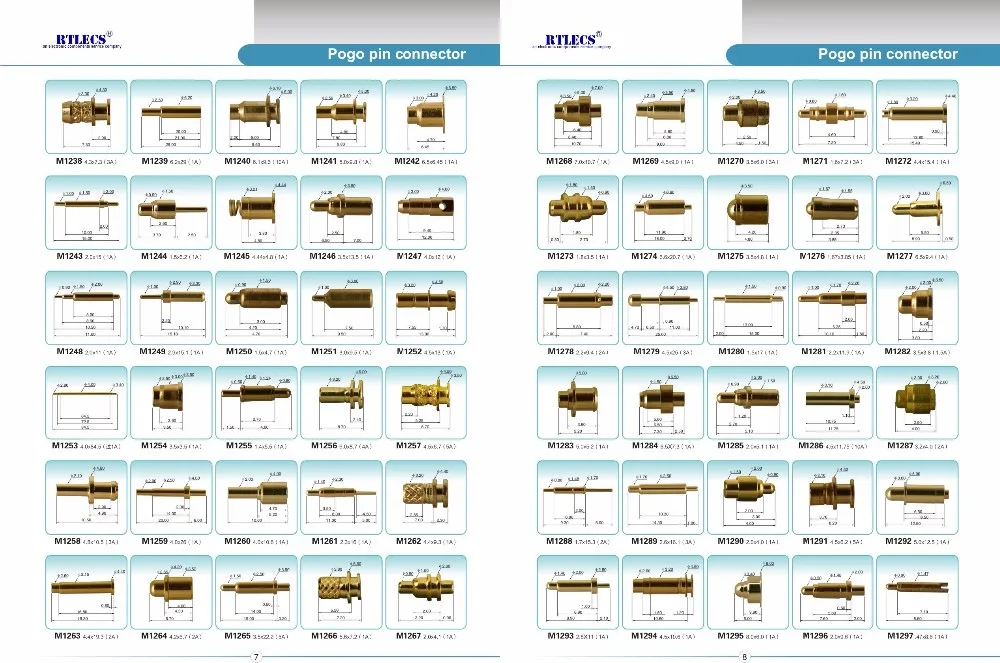 10 шт. пружинный контактный разъем Pogo диаметр 2,0 мм x 7,0 мм Высота SMT/SMD PCB латунная золотая пластина 1u 50 г пробник