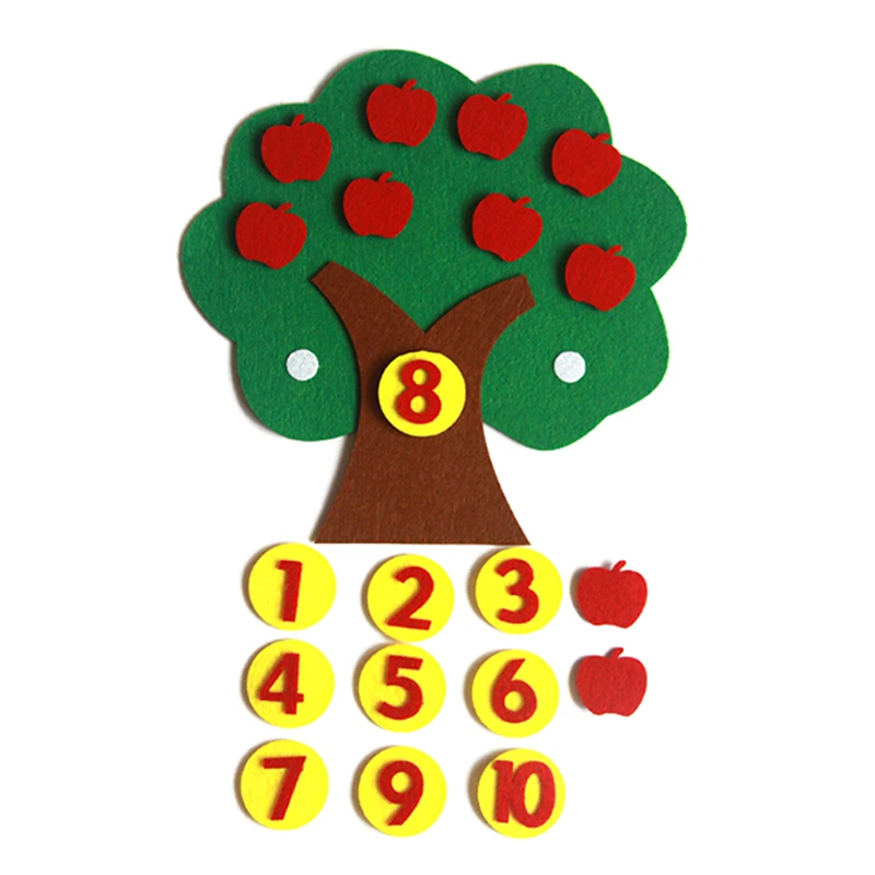Montessori Teaching Aids Trees Math Toys Teaching Kindergarten manual DIY X6K6 