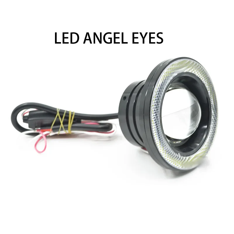 

76MM 3 inch LED angel eye 2 pieces/pair 30W foglight Lamp decorative lighting 6500K Cold white Free shipping