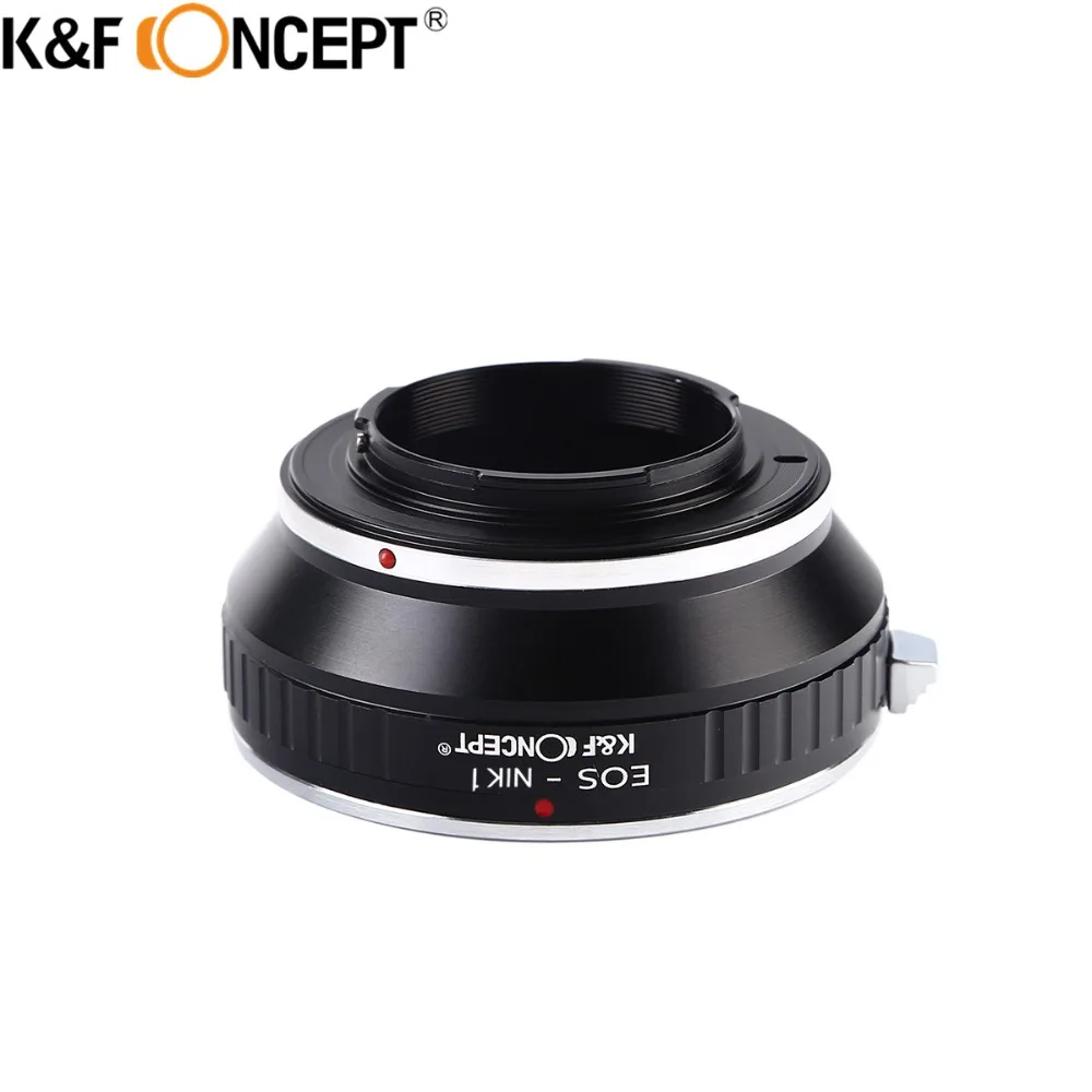 Адаптер K & F для объектива камеры EOS Nikon1 алюминиевое кольцо Canon EF Micro V1/J1 Boby|adapter