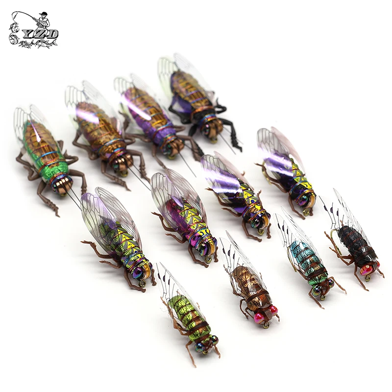 16PCS Realistic MAYFLY Fly Lures Set Dry Wet Nymphs Caddis Emerger