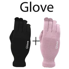 Gloves Mittens Driving Smartphone Warm Colorful Black Winter Women Unisex 2pairs