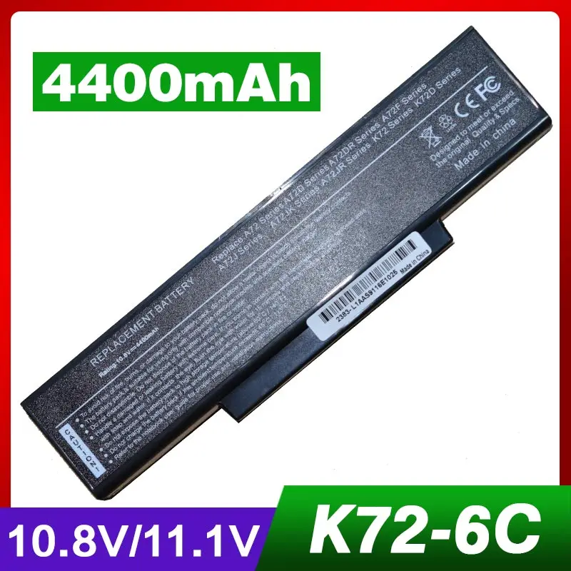 

4400mAh laptop battery for ASUS 70-NZY1B1000Z 70-NZYB1000Z K72F K72J K72JA K72JB K72JC K72JE K72JF K72JH K72JK K72JL K72JM K72JO