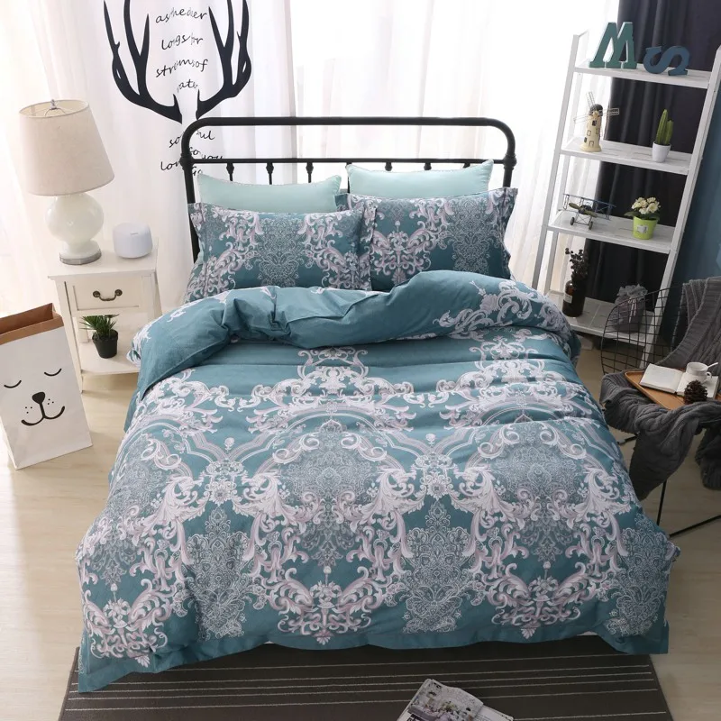 

TUTUBIRD Boho Bohemian bed linen bedding set 100% cotton floral style duvet cover 4pcs queen size pillowcase