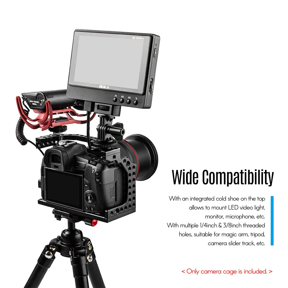 Алюминиевый сплав камера клетка видео фильм Риг стабилизатор для Canon ILDC камера для Magic Arm микрофон видео светильник монитор