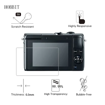 

2Pack For Canon EOS M100 0.3mm 2.5D 9H Clear Tempered Glass Screen Protector Digital Camera Anti-Scratch Film for canon Camera