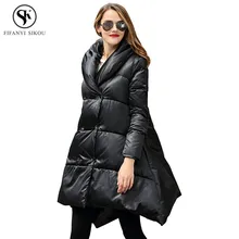 Брендовый женский пуховик, уплотненный пуховик, куртка, пальто, зимнее белое пуховое пальто, сохраняющее тепло, пуховик, Женская куртка, LGP762