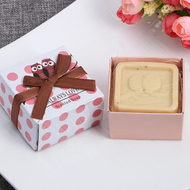 Wholesale Mini Soap Cute Shape Wedding Supplies Gift Small Small Boxed Soap Creative Small Gift Convenience Wedding Gift TSLM1