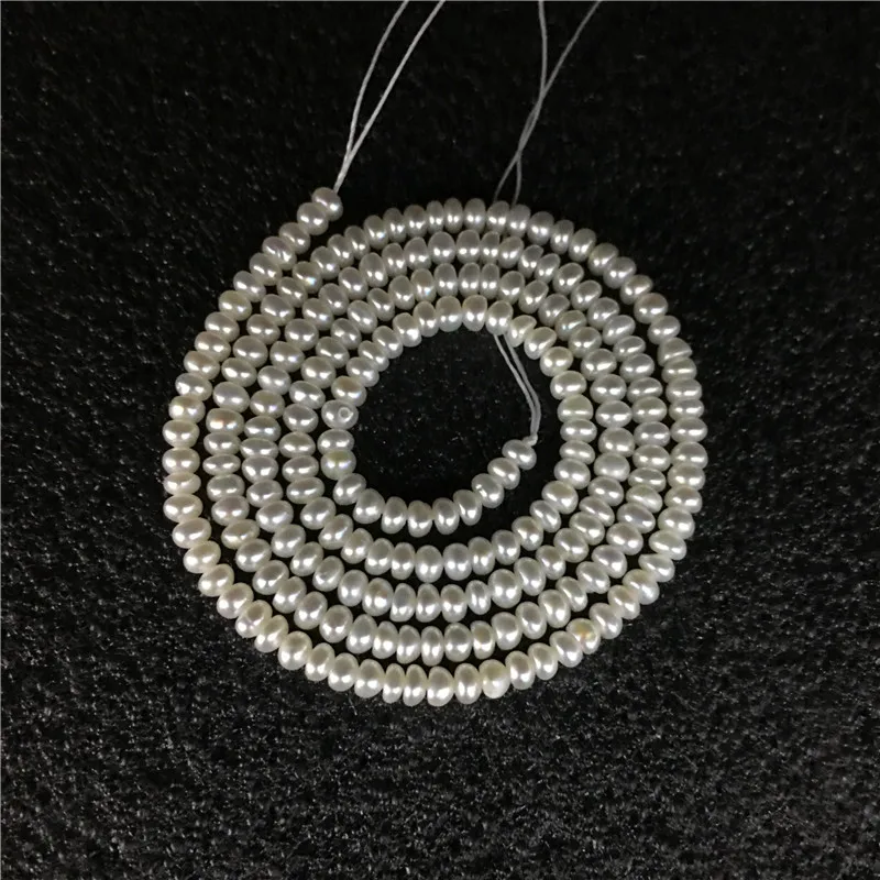 

Quality Natural 100% Fresh Water Pearl Beads white Semiround Pearl Loose Beads For DIY Necklace Bracelat Jewelry