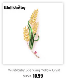 Wuli& baby, роскошные эмалированные броши в виде цветка для женщин, элегантный Чешский циркониевый цветок, брошь на свадьбу, булавки, подарки для мамы