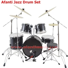 5 font b Drums b font 4 Cymbals Black color Afanti font b Music b font