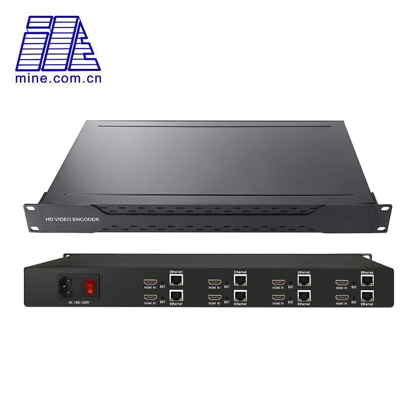 8-канальный сетевой видеорегистратор MPEG-4 HEVC H.265 / H.264 HDMI к HTTP RTMP RTSP UDP ONVIF потокового