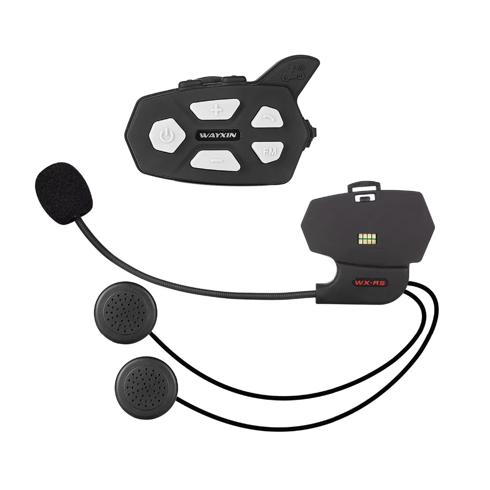 WAYXIN R5 1PCS Motorcycle Bluetooth Motorcycle Headset