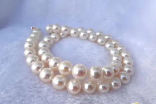 

Jewelr 006457 PERFECT HUGE AAA 12-13MM SOUTH SEA GENUINE WHITE PEARL NECKLACE 14K
