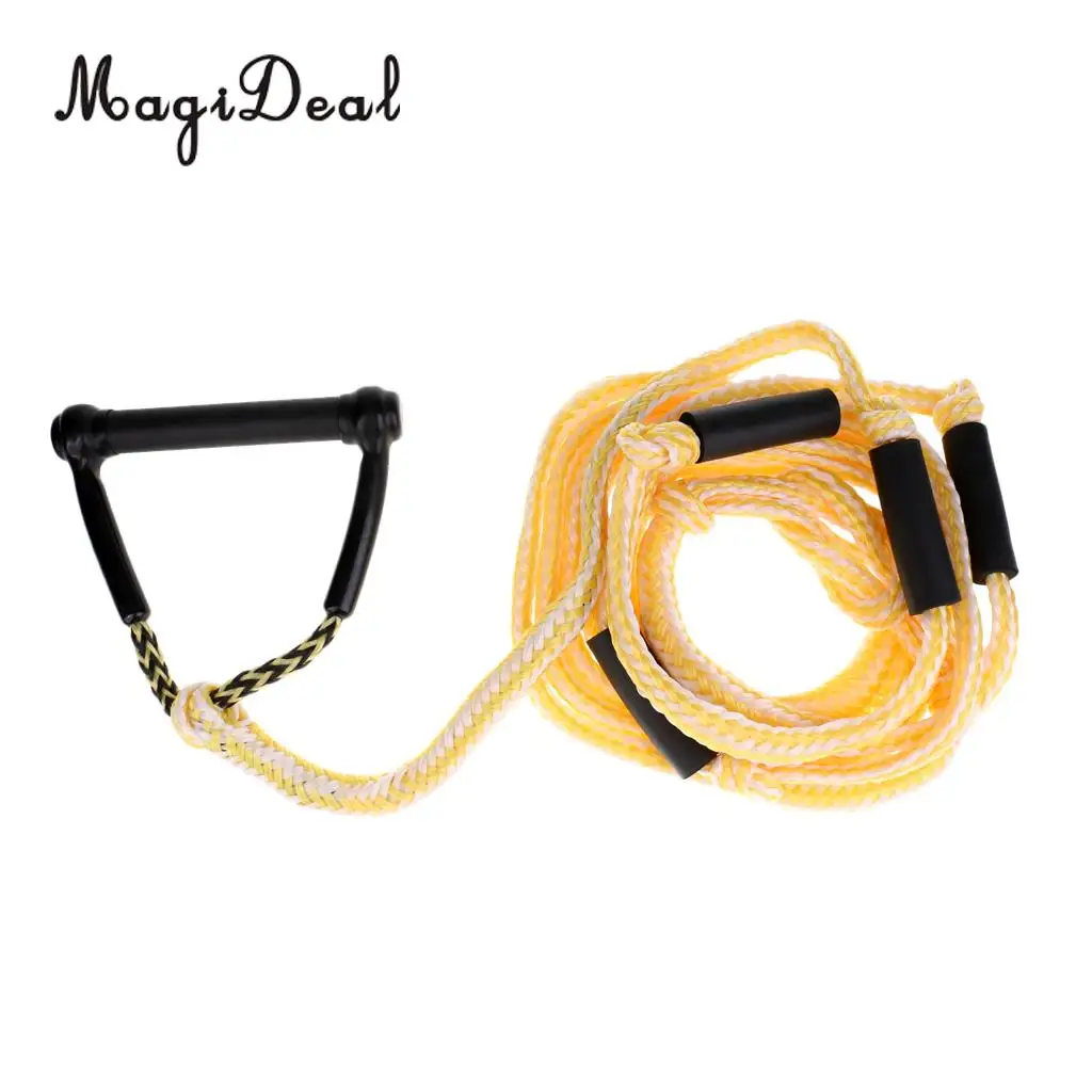 

MagiDeal 24ft Water Ski Rope Tow Harness Rope with Handle for Wakeboard Knee Board