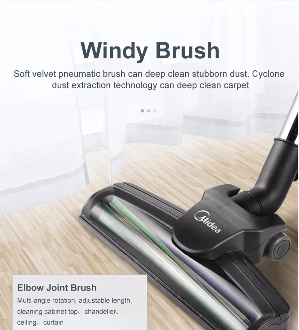 MIDEA VACUUMCLEANER BAGLESS CANISTER BLUE MC15K2BCA HSDS Online