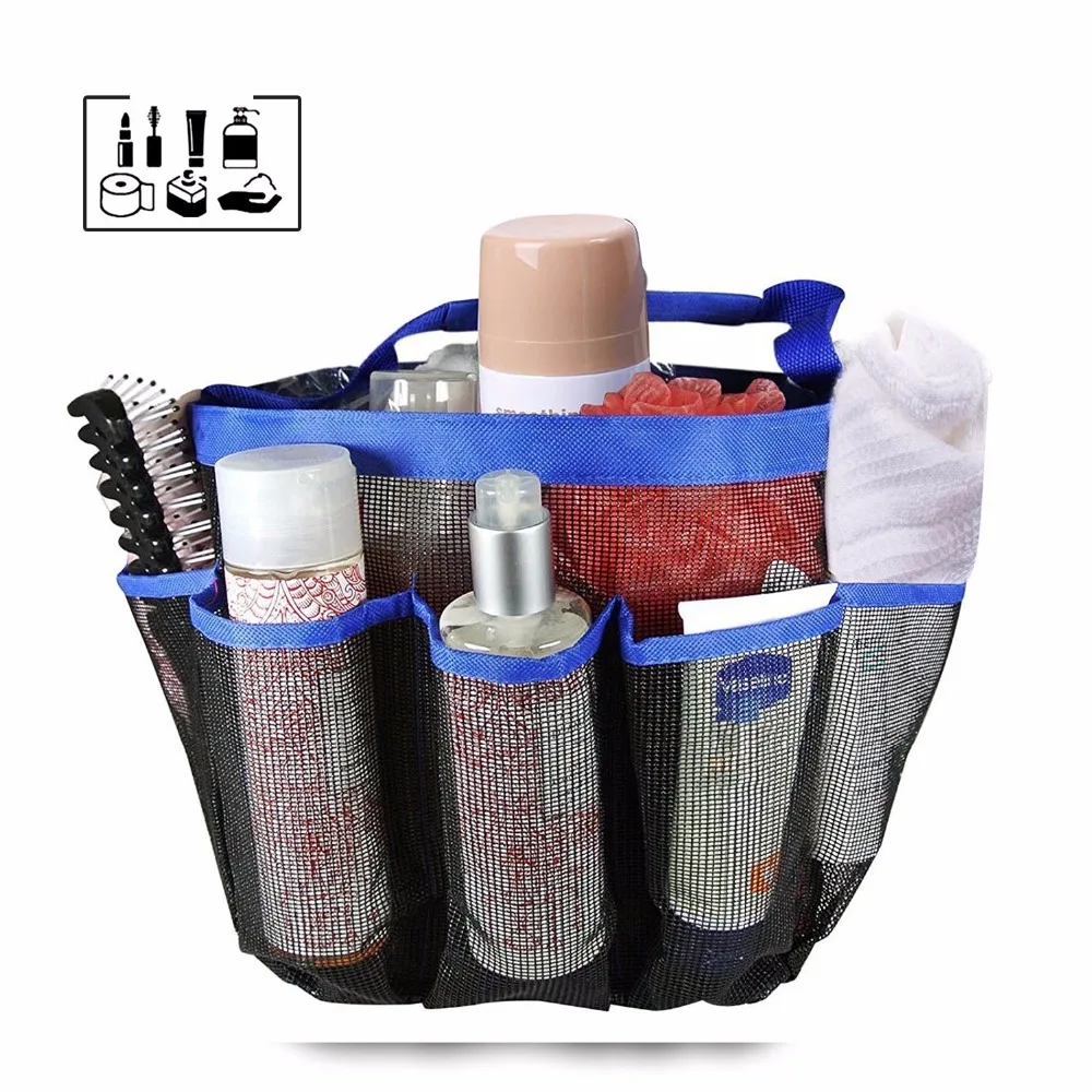 

Bathroom Storage Clothespin Mesh Bag Hooks Hanging Bag Organizer Shower Bath New Shower Bath