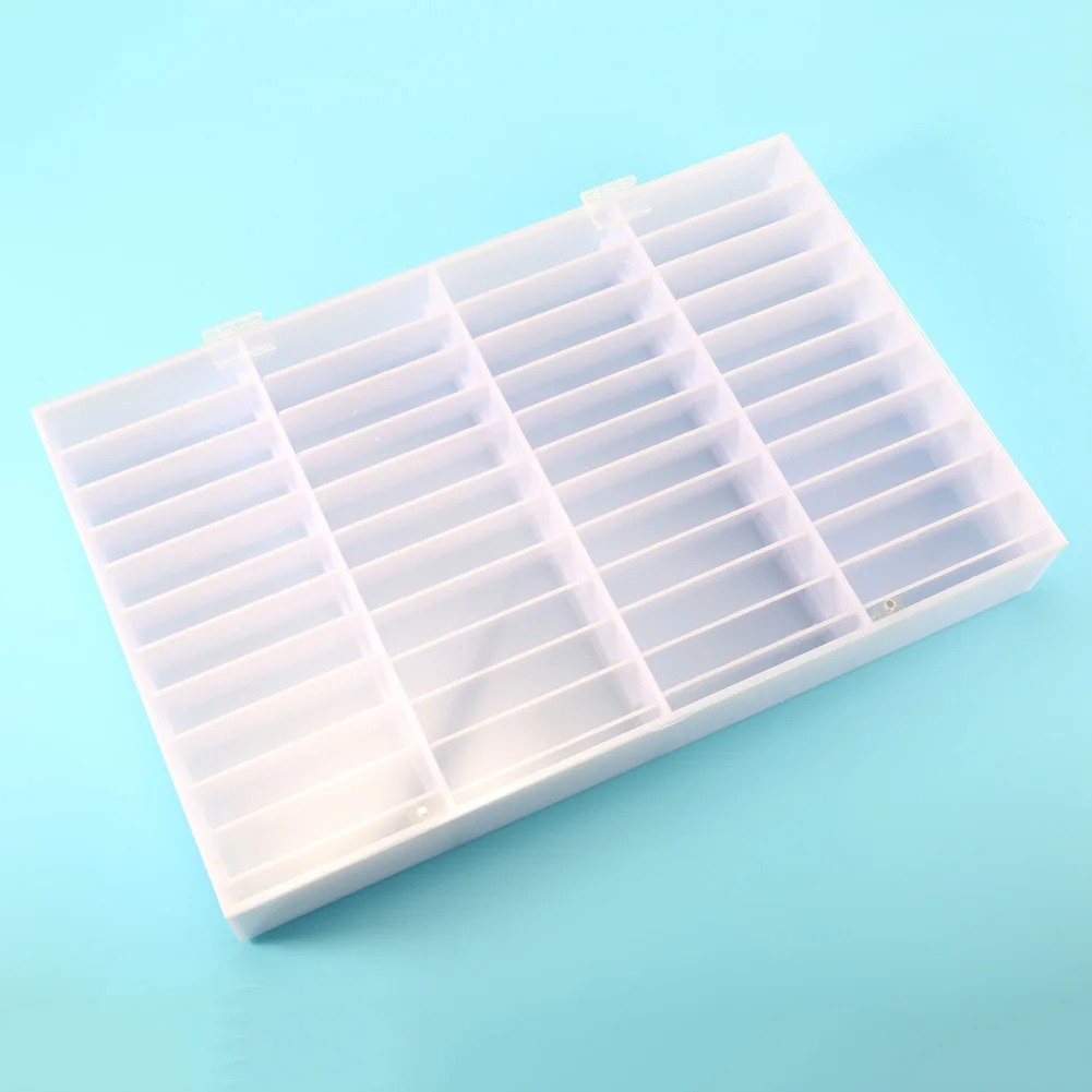 Billige Gefälschte Nagel Tipps Lagerung Box 44 Fächer Nail art Dekoration Container Falsche Nagel Display Casec