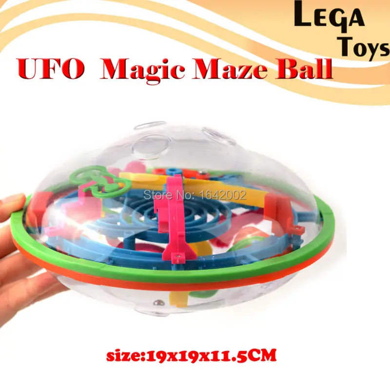 Beli U F O Bentuk 3D Puzzle Sihir Maze Bola Anak anak Toys 99 Tingkat Perplexus Magical Intellect Marble Puzzle IQ Keseimbangan mainan Pendidikan