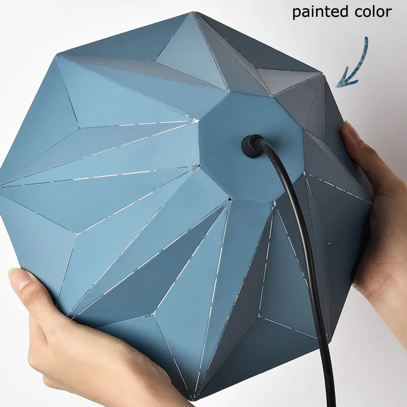 Modern Drop Lights Pendant Light Kid's Room Blue Yellow Pink Hat Pendant Lamp Home Lights Indoor Lighting (21)