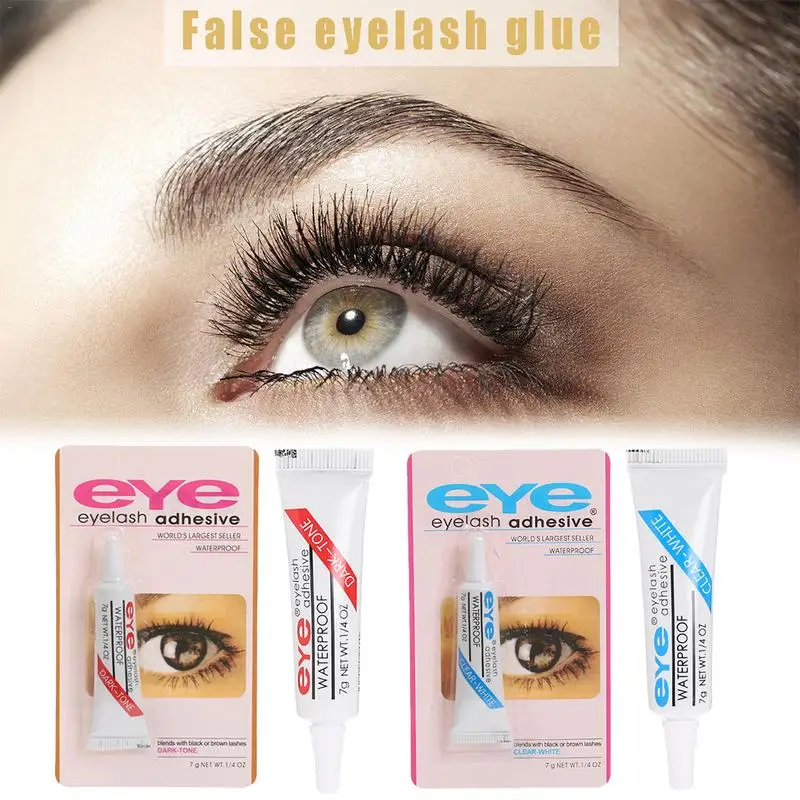 

1pcs Practical Eyelash Glue Clear-white/Dark-tone Waterproof False Eyelashes Makeup Adhesive Eye Lash Glue Cosmetic Tools