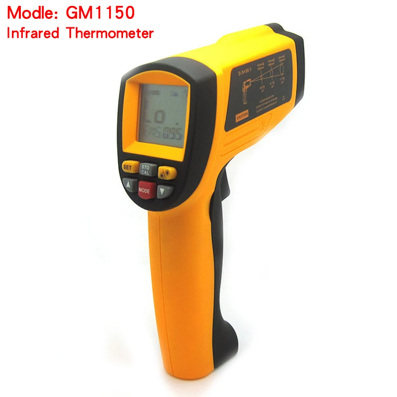 

100% Brand New GM1150 Handheld Non-Contact infrared 12:1 LCD display Infrared Digital Temperature Gun Thermometer