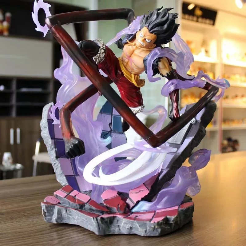 

31 cm Big Size ONE PIECE Monkey D. Luffy Gear 4 Snakeman Action Figure Toys Luffy VS Katakuri Collection Model Decoration