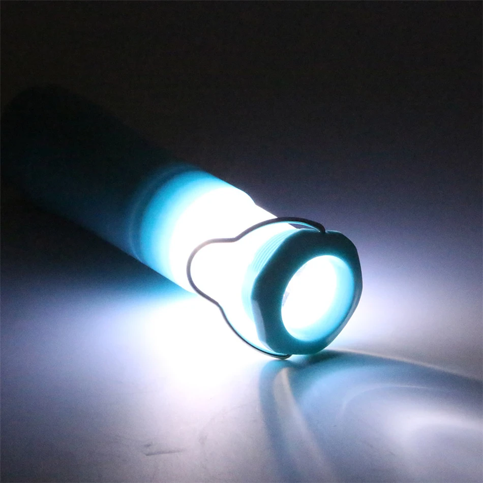 AIMIHUO Mini LED Flashlight 2 in 1 Outdoor Camping Lantern ABS Waterproof Flashlight LED Pocket Torch Work Light For AAA Battery (11)