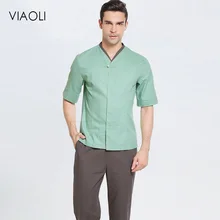 Отельная рабочая одежда, красивая одежда, модная униформа для кормления, Мужская спа-униформа, Новое поступление, техник, обслуживание, Топы+ штаны, комплект из 2 предметов