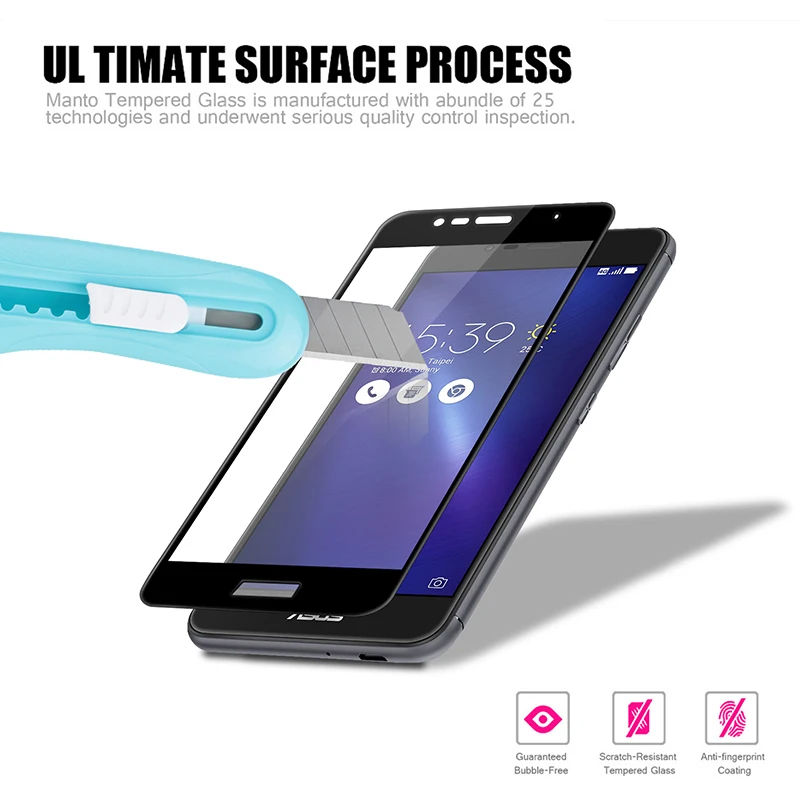 Защитное стекло закаленное 9H для Asus Zenfone 4 Max ZC554KL ZC520KL Live ZB501KL 3 MAX ZC553KL|tempered glass|full cover