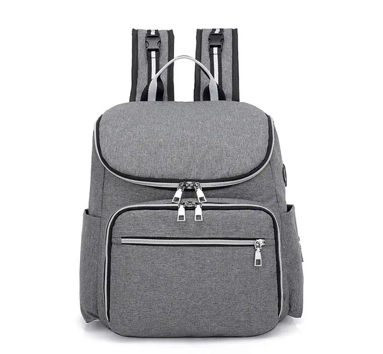 

2019 New Shoulder bag Multi-function Backpack USB Headset Waterproof Mother Bag Fashion Women Double Backpack