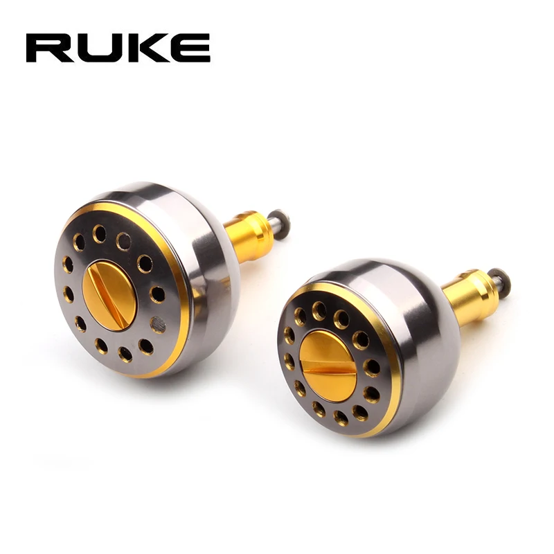 

Ruke Fishing Reel Handle Knob for Spinning Wheel Type32 mm&38 mm,alloy knob with shaft,free shipping