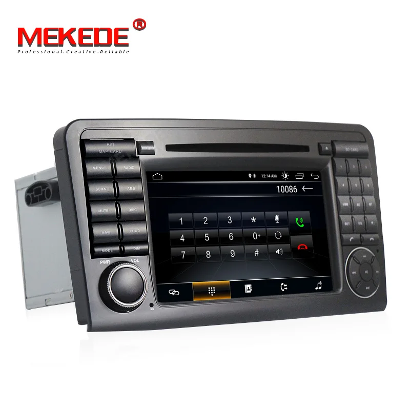 HD 2DIN 1024x600 Android 8,1 Автомобильный DVD плеер для Mercedes Benz класс GL ml W164 ML350 ML500 X164 GL320 GPS стерео радио