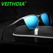 VEITHDIA Ретро алюминиевый магний бренд мужские солнцезащитные очки поляризованные линзы винтажные очки Аксессуары Солнцезащитные очки для мужчин 6623