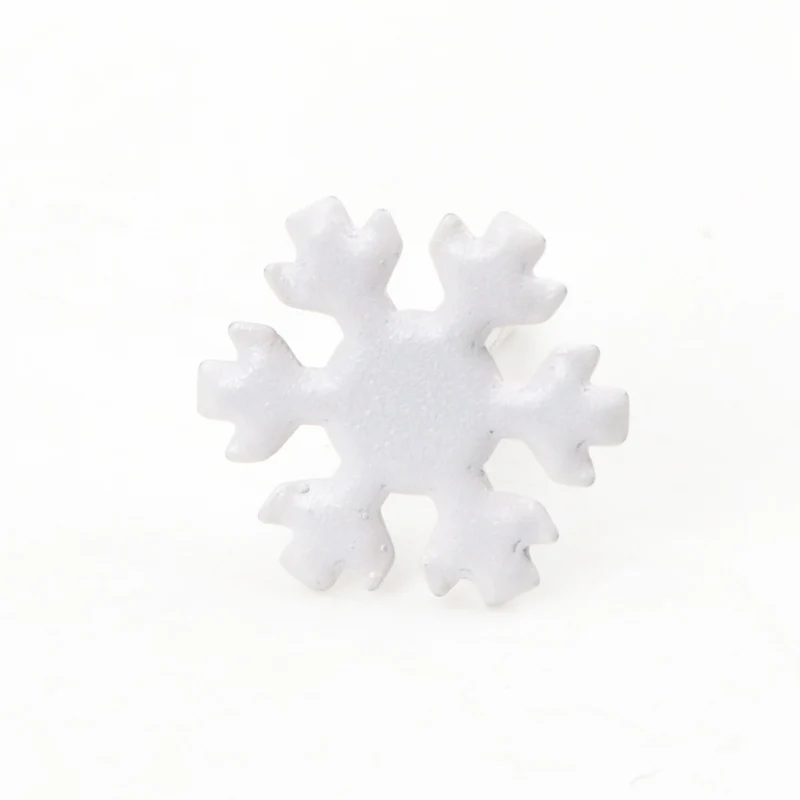 Metal Brads 50PCs 12x14mm White Sonwflake Scrapbooking Embellishment Fastener For shoes Decoration metal brads