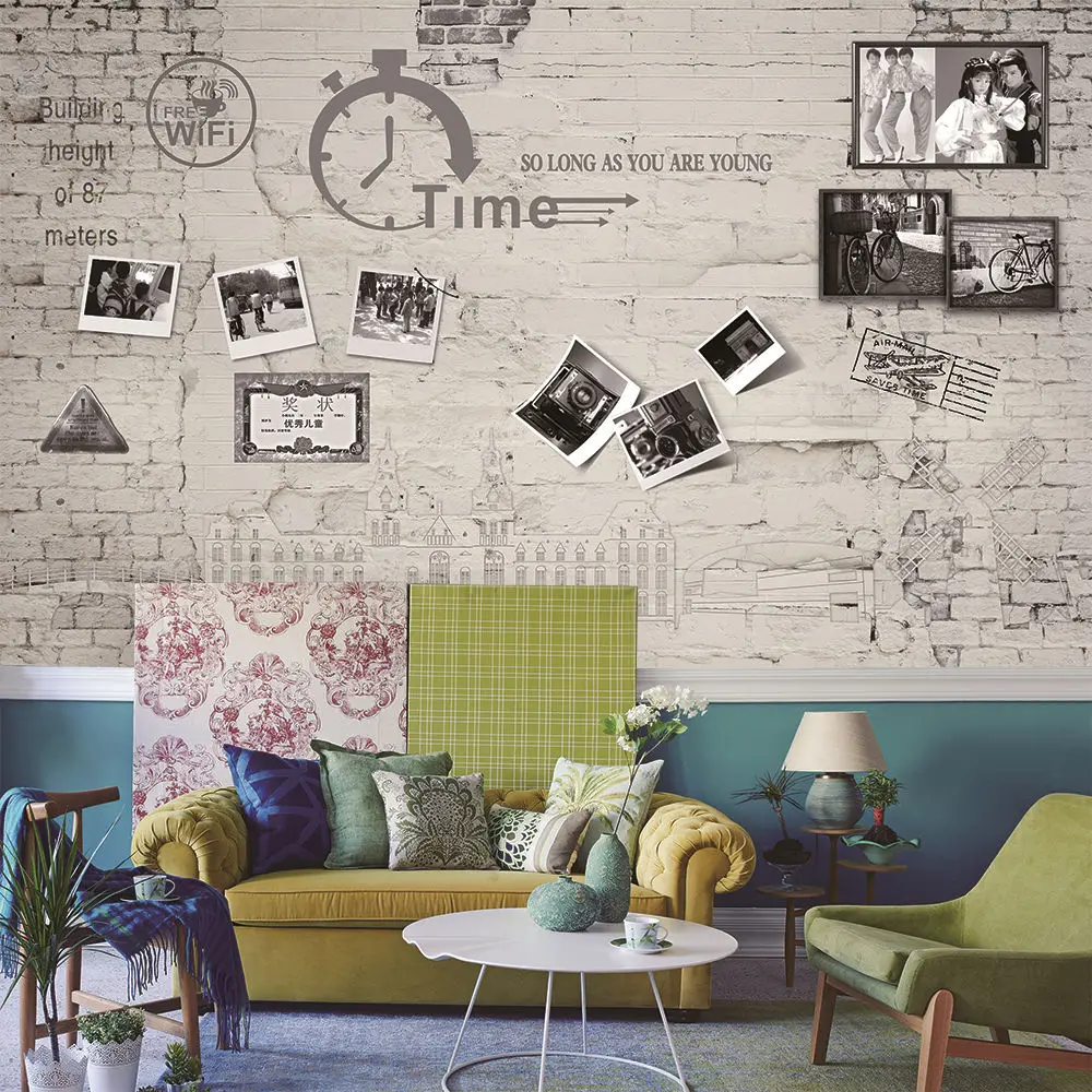 Custom wallpaper mural retro nostalgic brick wall photo bedroom living room wall - high-grade waterproof material Custom wallpaper mural retro nostalgic brick wall photo bedroom living room wall - high-grade waterproof material