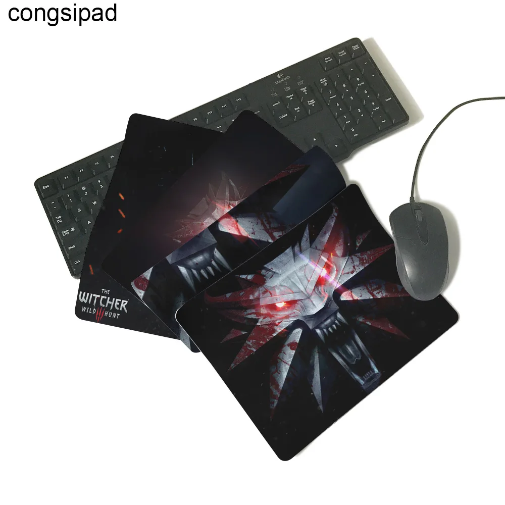 congsipad 2018 witcher 3 medallion News Sell New Small Size Mouse Pad Non-Skid Rubber Pad quality mouse pads for pc and laptop