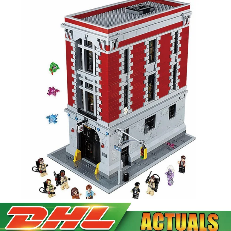 

LEPIN 16001 Firehouse Headquarters Architecture Ghostbusters Castle Model Building Blocks Bricks Toy Compatible LegoINGlys 75827