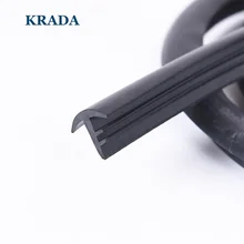 KRADA T type auto rubber seals 1.6m windshield seal adhesive strips car styling for vw bmw e36 e39 e60 x1 passat mazda kia rio