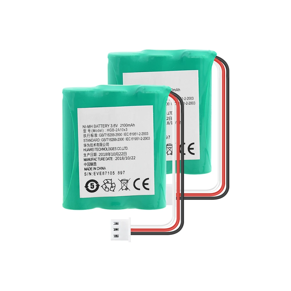 

1/2/4 Pcs 3.6V 2100mAh HGB-2A10x3 HGB-2A10 AA Ni-MH Battery Replacement For Huawei Phone ETS3125 ETS3125i ETS3253 ETS5623 E5172