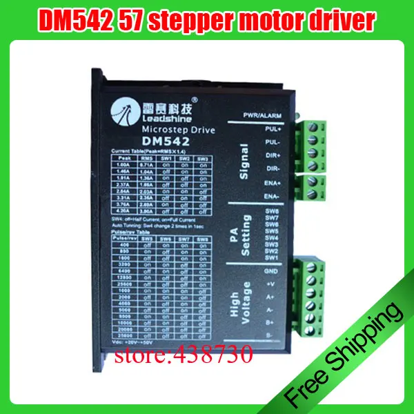 

1pcs 57 stepper motor driver / DM542 controller driver board / 24-50V two-phase motor driver/Digital low voltage stepper driver