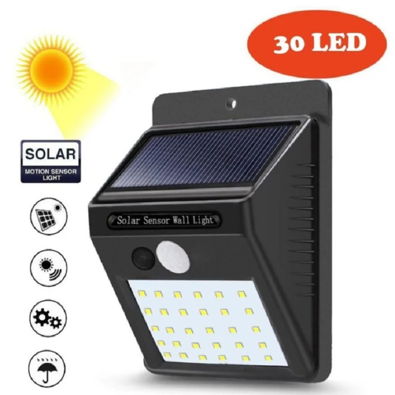 

Solar Motion Sensor light 30 Pcs LED Outdoor Waterproof Energy Saving Path Home Solar Led Pir