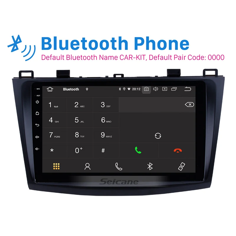Top Seicane 9 inch Car Multimedia Player For 2009 2010 2011 2012 Mazda 3 Axela HD Touch Screen Android 9.0  GPS Navigation System 2