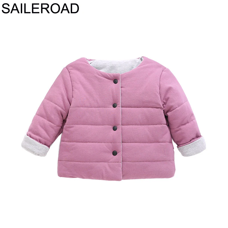 

SAILEROAD 2-6Year Kids Girls Clothes Jacket for Girls Boy Winter 2018 Kids Park with Down Cotton for Girls Cotton-padded Clothes